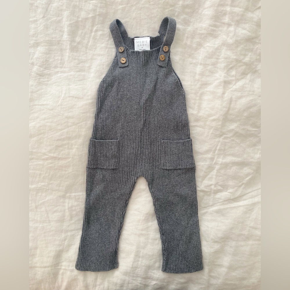 Mebie Baby Knit Overalls